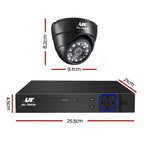 UL-TECH 1080P Security Camera System 4CH DVR with 4 CCTV Dome Cameras