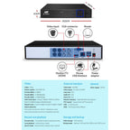 UL-TECH 1080P Security Camera System 4CH DVR with 4 CCTV Dome Cameras