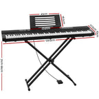 Alpha 88 Keys Electronic Piano Keyboard Digital Electric w/ Stand