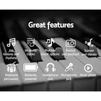 Alpha 61 Keys Electronic Piano Keyboard Digital Electric w/ Stand