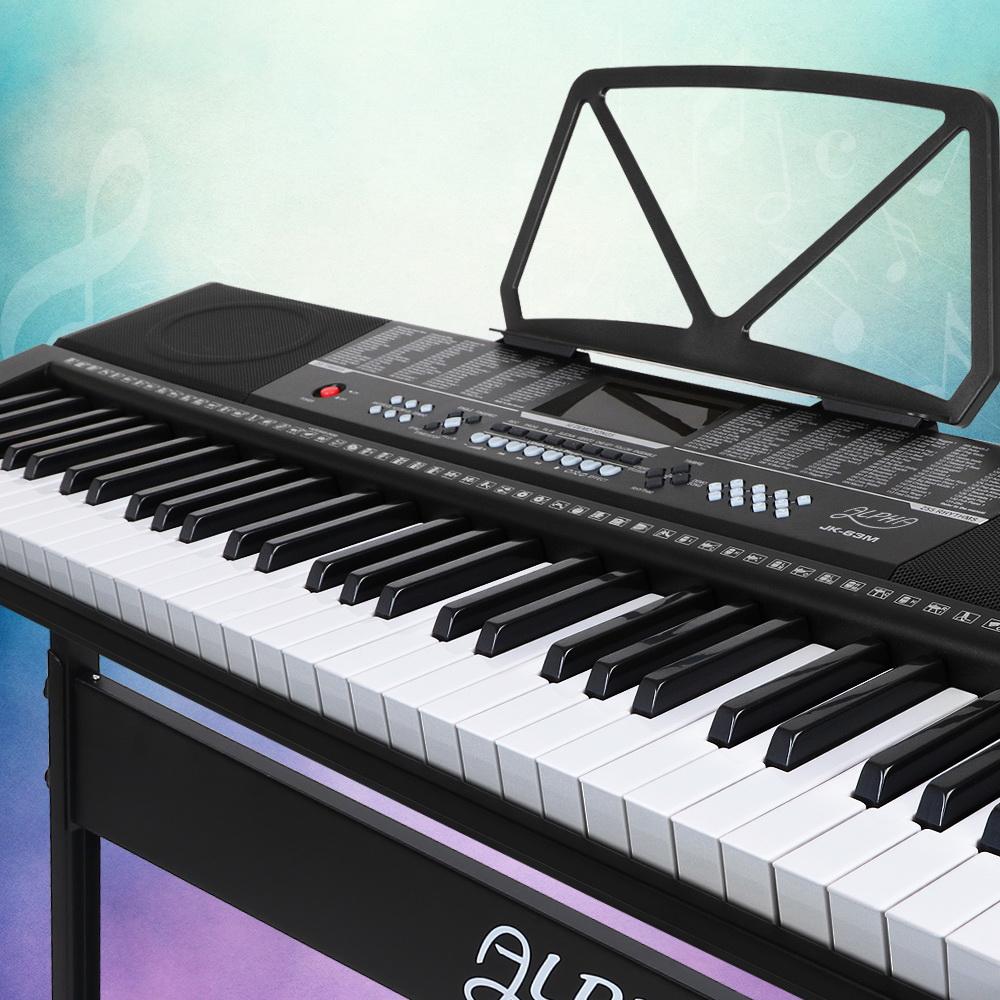 Alpha 61 Keys Electronic Piano Keyboard Digital Electric w/ Stand