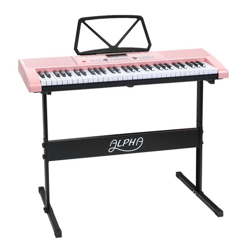Alpha 61 Keys Electronic Piano Keyboard Digital Electric w/ Stand