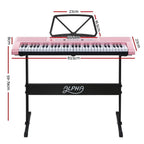 Alpha 61 Keys Electronic Piano Keyboard Digital Electric w/ Stand