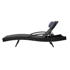 Gardeon Set of 2 Sun Lounge Outdoor Furniture Wicker Lounger Rattan