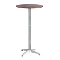 Outdoor Bar Table Furniture Wooden Cafe Table Aluminium Adjustable