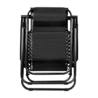 Gardeon Set of 2 Zero Gravity Chairs Reclining Outdoor Furniture Sun
