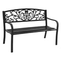 Gardeon Outdoor Garden Bench Seat Steel Outdoor Furniture 3 Seater
