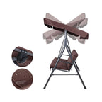 Gardeon Outdoor Swing Chair Garden Chair Bench Furniture Canopy 3