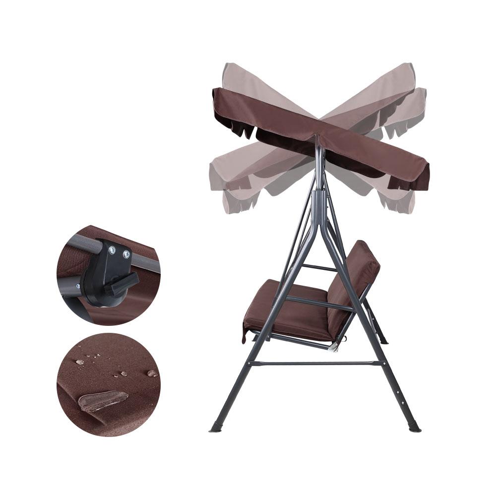 Gardeon Outdoor Swing Chair Garden Chair Bench Furniture Canopy 3