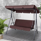 Gardeon Outdoor Swing Chair Garden Chair Bench Furniture Canopy 3