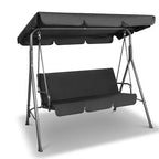 Gardeon Outdoor Swing Chair Garden Chair Bench Furniture Canopy 3