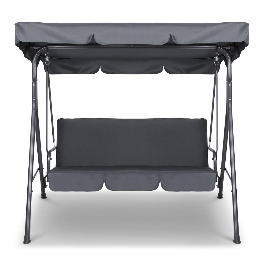 Gardeon Outdoor Swing Chair Garden Chair Bench Furniture Canopy 3