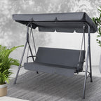 Gardeon Outdoor Swing Chair Garden Chair Bench Furniture Canopy 3