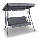 Gardeon Outdoor Swing Chair Garden Chair Bench Furniture Canopy 3