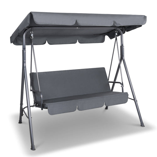 Gardeon Outdoor Swing Chair Garden Chair Bench Furniture Canopy 3