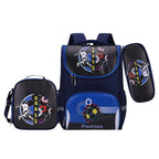 Fashionable Cartoon Three-piece Set Schoolbag - Large-capacity