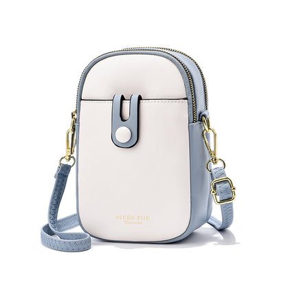 Fredecong Women's PU Leather Cell Phone Crossbody Bag - Compact Shoulder Purse