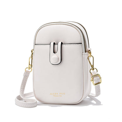 Fredecong Women's PU Leather Cell Phone Crossbody Bag - Compact Shoulder Purse