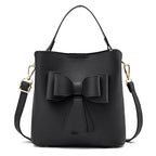 Classic Bucket Bow Women's Crossbody Bag - Large Capacity Portable