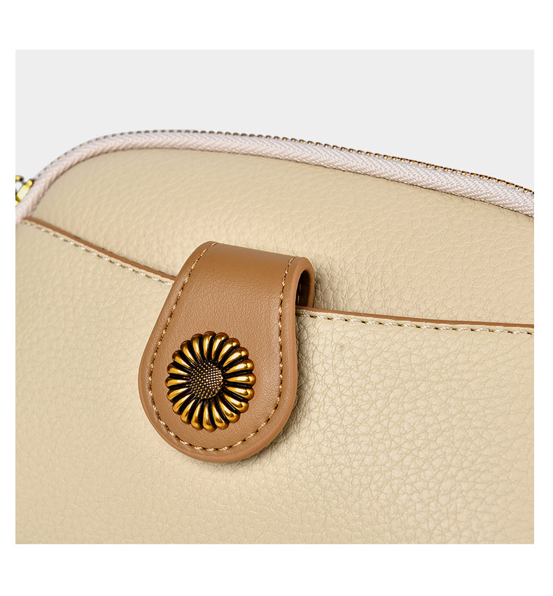 Comfy Soft Leather Women's Bag - Spring Summer New Flip Zipper Fashion