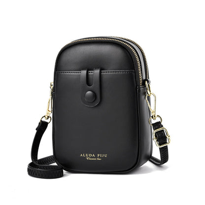Fredecong Women's PU Leather Cell Phone Crossbody Bag - Compact Shoulder Purse