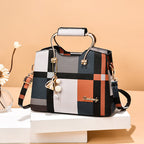 Checkered Design Women's Bag - Satchel Portable Shoulder Crossbody