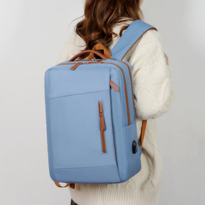 Fredecong Waterproof Nylon Laptop Backpack - Minimalist Travel & School Bag