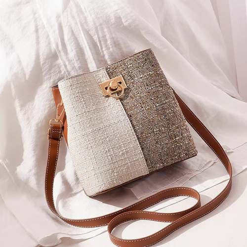New Fashion Texture Bucket Bag - Foreign Gas Large Capacity Single