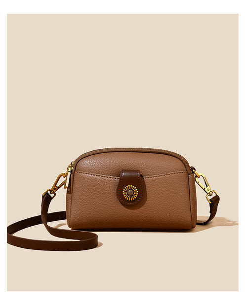 Comfy Soft Leather Women's Bag - Spring Summer New Flip Zipper Fashion