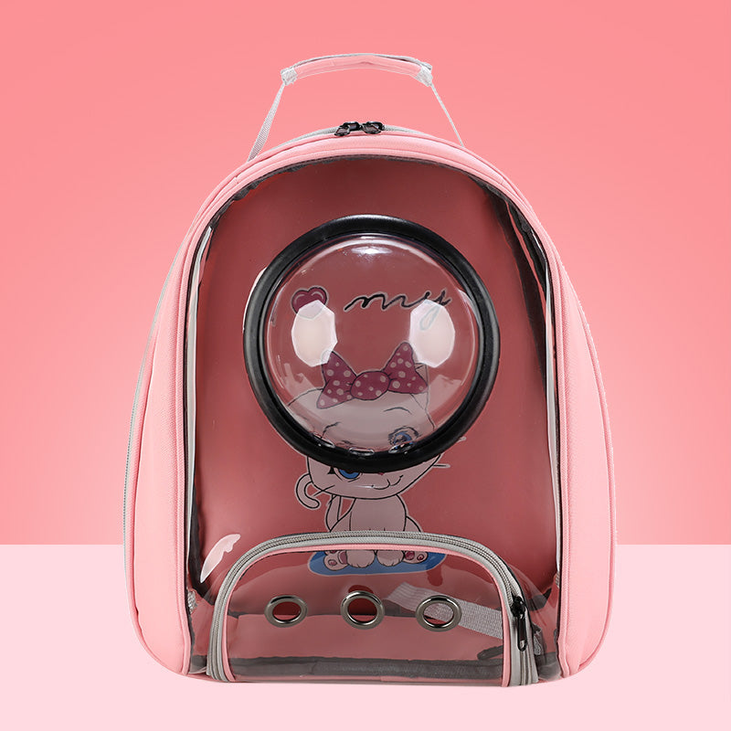 New Fashion Transparent Pet Bag - Cat and Dog Travel Backpack Bags