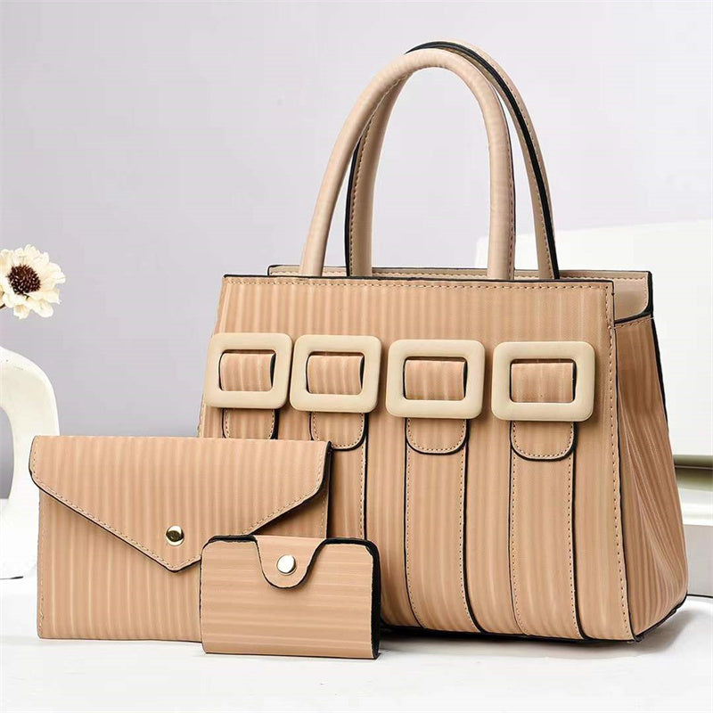 Three-Piece Sets Large Capacity Tote Woman Handbag