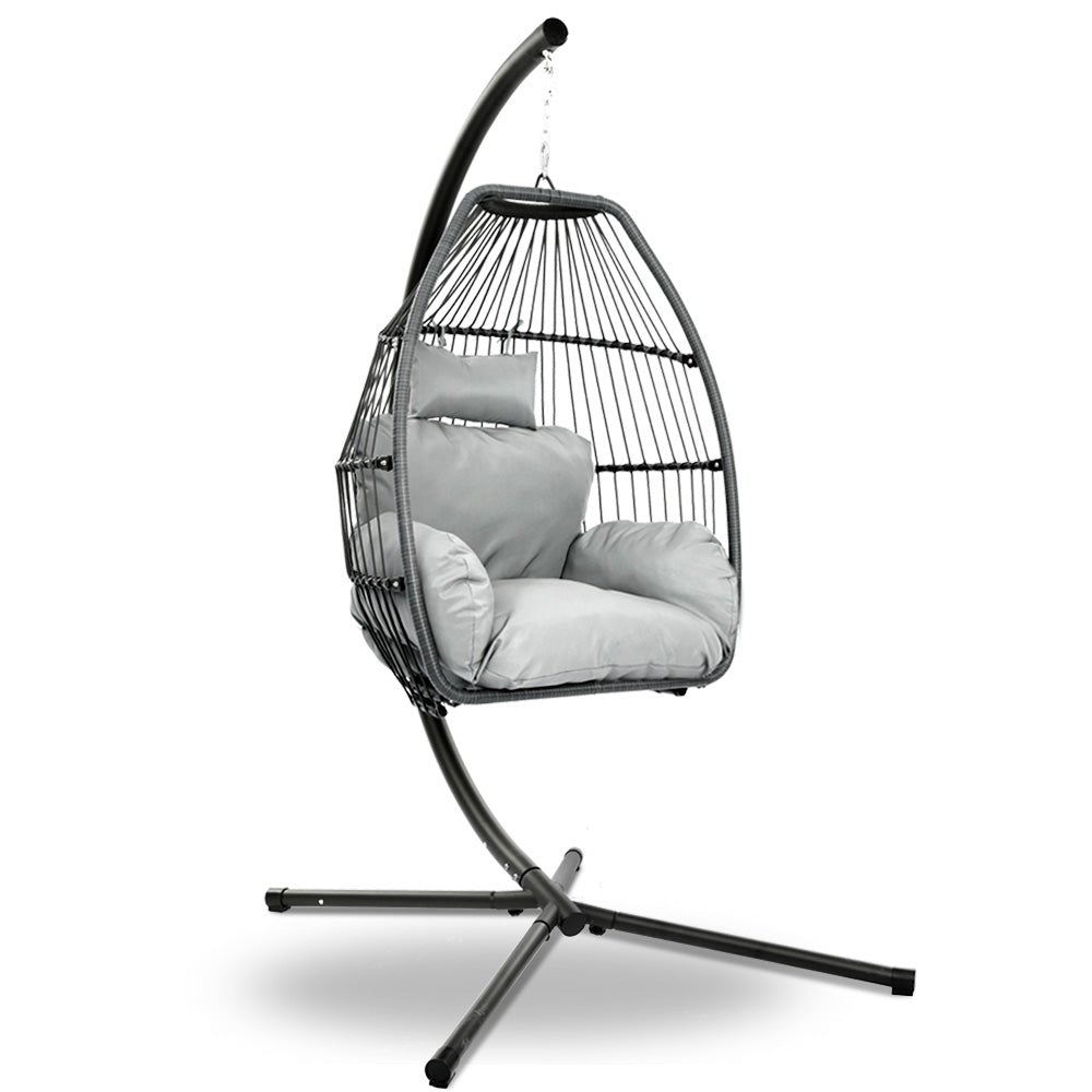 Gardeon Outdoor Furniture Egg Hammock Hanging Swing Chair Stand Pod