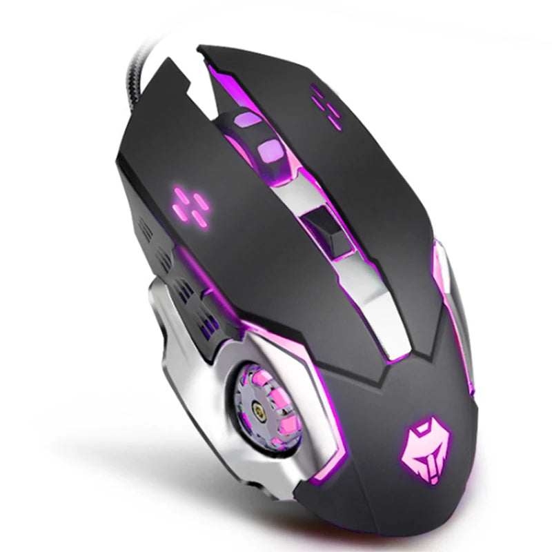 Gaming Mouse Wired(3200 DPI)  Breathing Light  Ergonomic Game USB