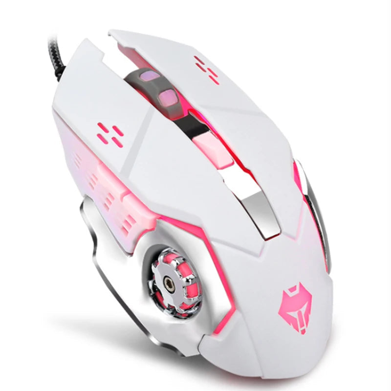 Gaming Mouse Wired(3200 DPI)  Breathing Light  Ergonomic Game USB