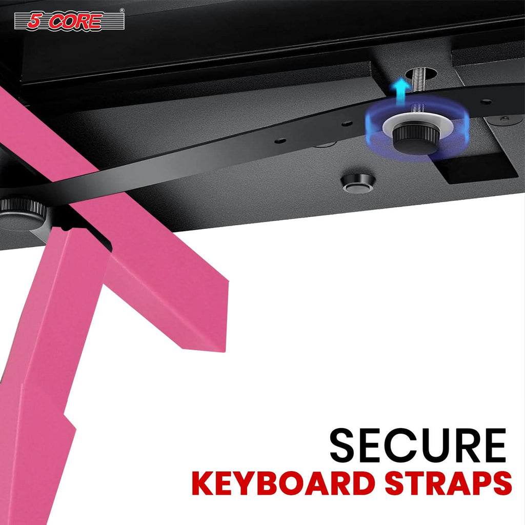 5Core Keyboard Stand Z Style Heavy Duty Sturdy Piano Riser Height