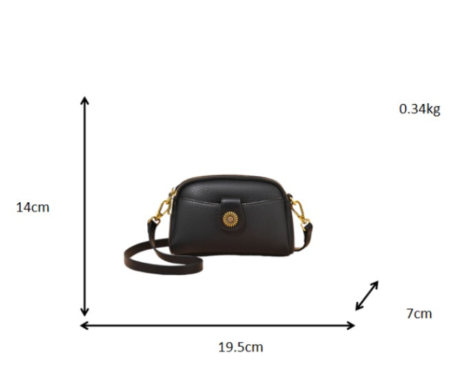 Comfy Soft Leather Women's Bag - Spring Summer New Flip Zipper Fashion