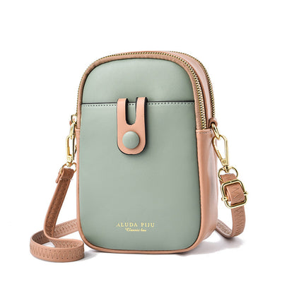 Fredecong Women's PU Leather Cell Phone Crossbody Bag - Compact Shoulder Purse