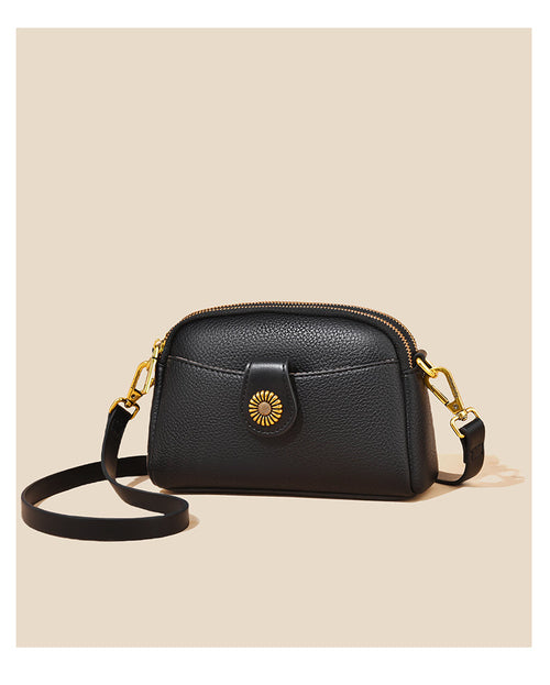 Comfy Soft Leather Women's Bag - Spring Summer New Flip Zipper Fashion