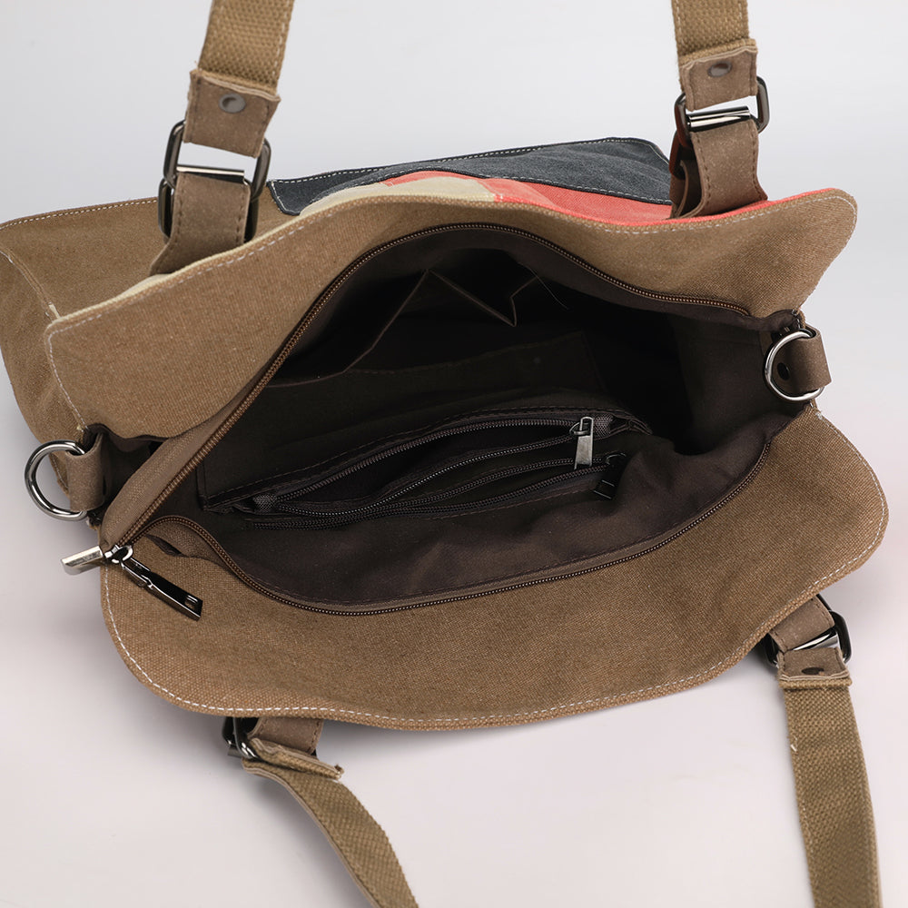 New Cotton Canvas Bag - March Canvas Diamond Cotton Canvas Bag