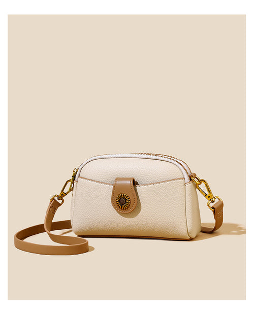 Comfy Soft Leather Women's Bag - Spring Summer New Flip Zipper Fashion