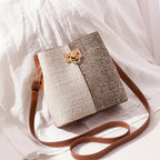 New Fashion Texture Bucket Bag - Foreign Gas Large Capacity Single
