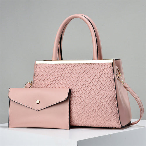 2 in 1 Bold Luxe Structured Handbag - Women's Fashion PU Handbag