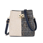 New Fashion Texture Bucket Bag - Foreign Gas Large Capacity Single