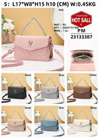 Soft Blush Quilted Mini Bag - Retro Style Casual Handbag Waterproof