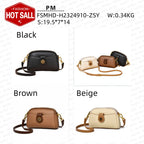 Comfy Soft Leather Women's Bag - Spring Summer New Flip Zipper Fashion