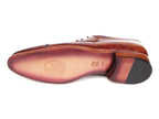 Paul Parkman Men's Captoe Oxfords Brown Hand Painted Shoes