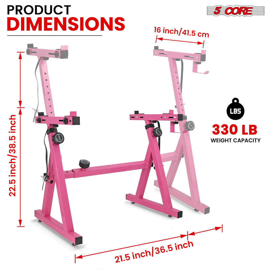 5Core Keyboard Stand Z Style Heavy Duty Sturdy Piano Riser Height