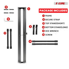 5Core Keyboard Stand Double X Style Adjustable Lift Piano Riser For 49