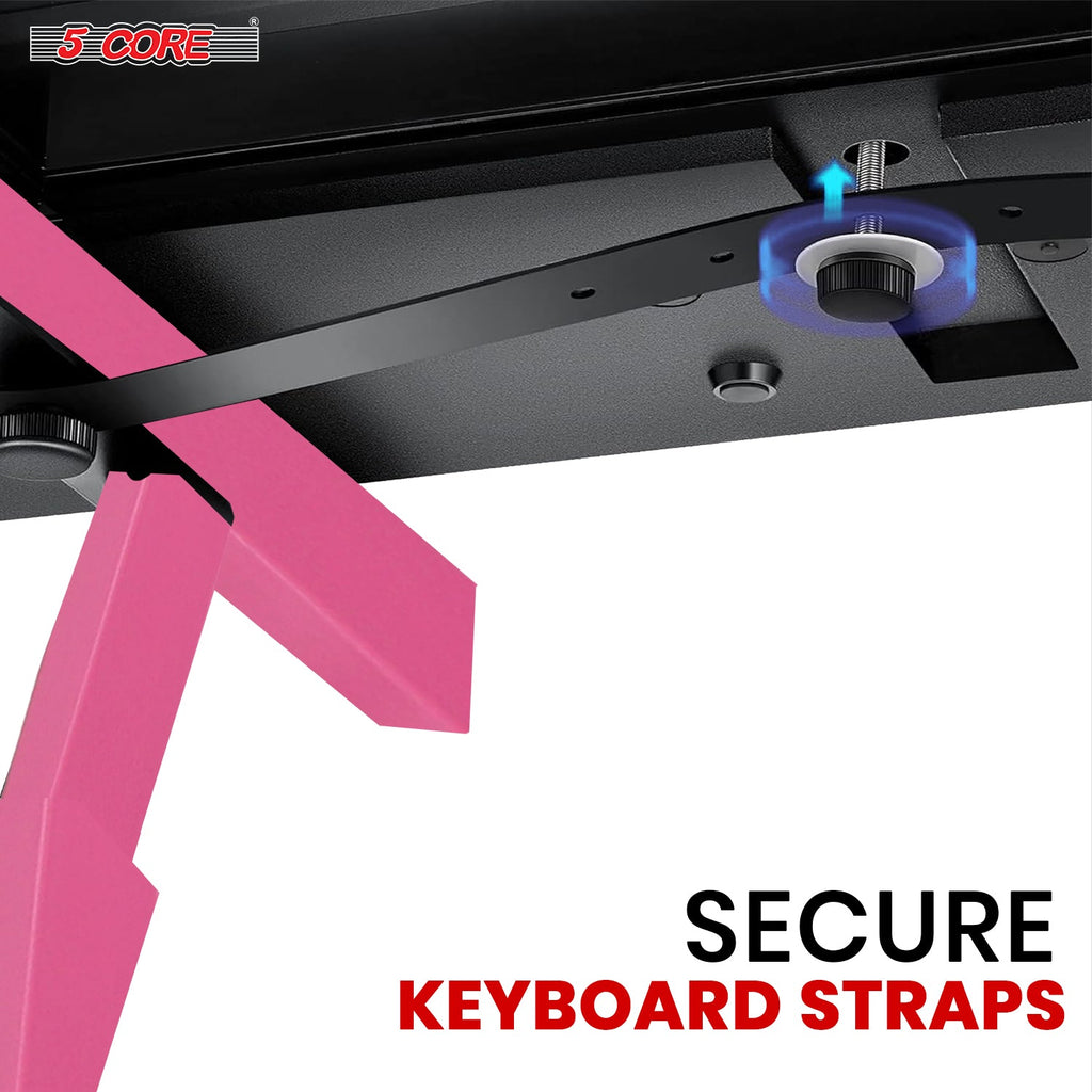 5Core Keyboard Stand Z Style Heavy Duty Sturdy Piano Riser Height
