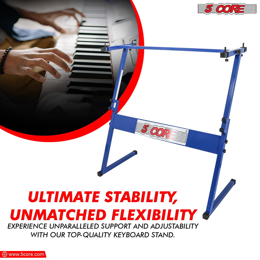5 Core Keyboard Stand Z Style Height Adjustable Sturdy Piano Riser
